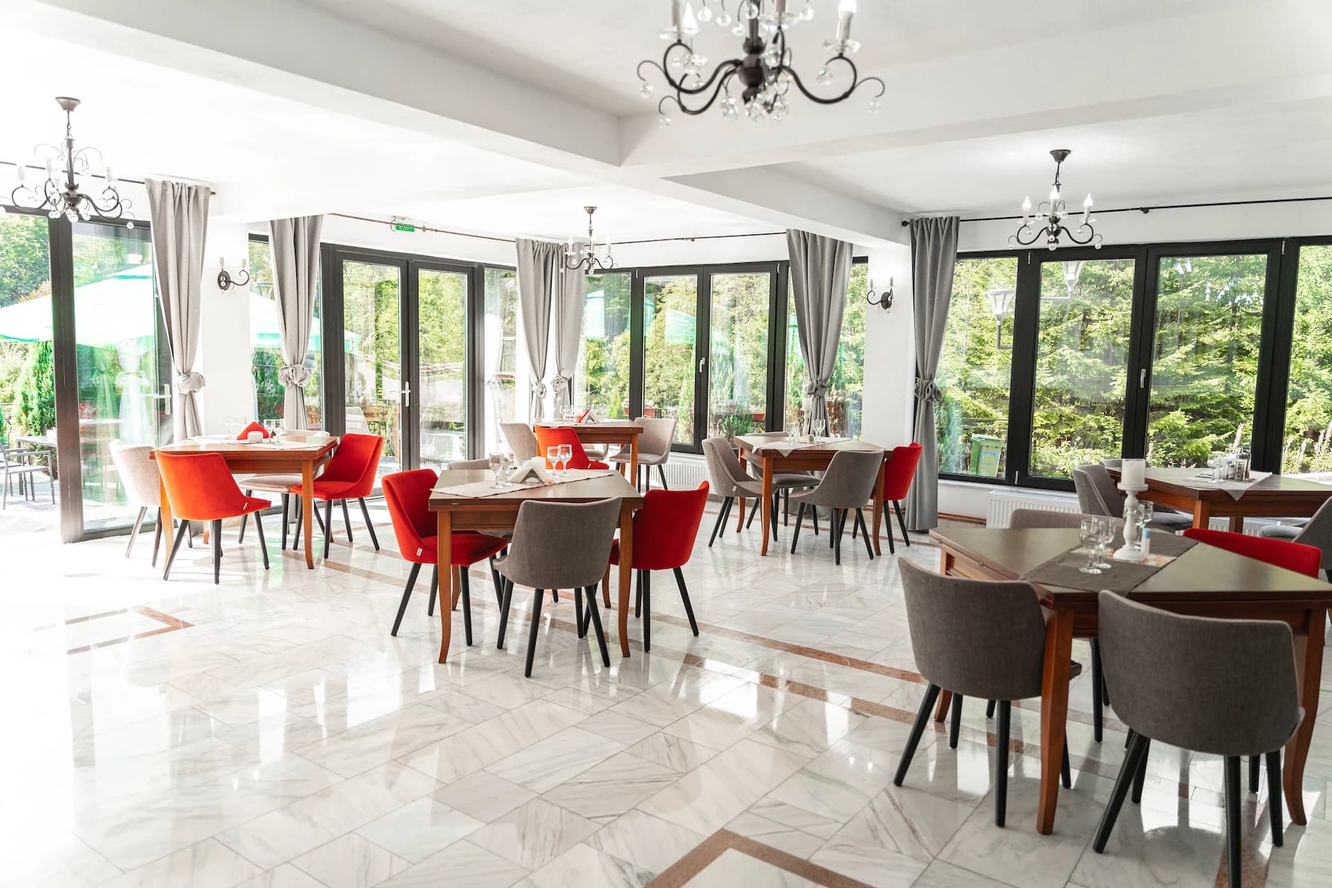 Interior elegant restaurant
